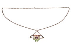 Jewelry Pendant Levinger & Bissinger circa 1905 Silver Art Nouveau
