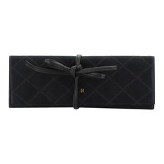 Jewelry Roll Case Quilted Satin