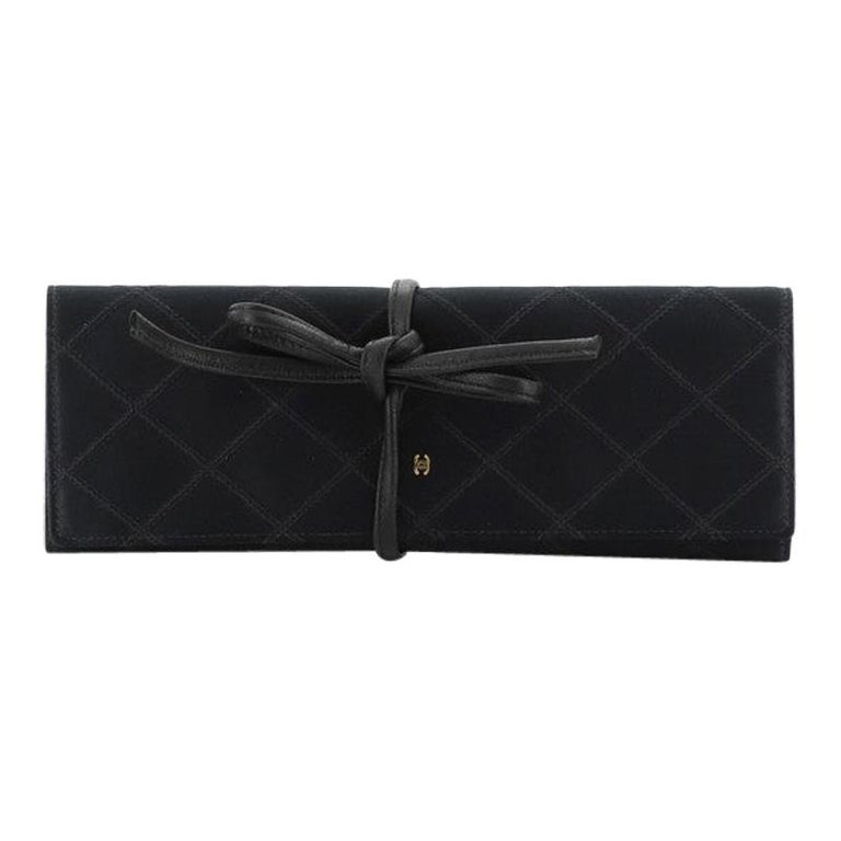 Jewelry Roll Case Quilted Satin at 1stDibs