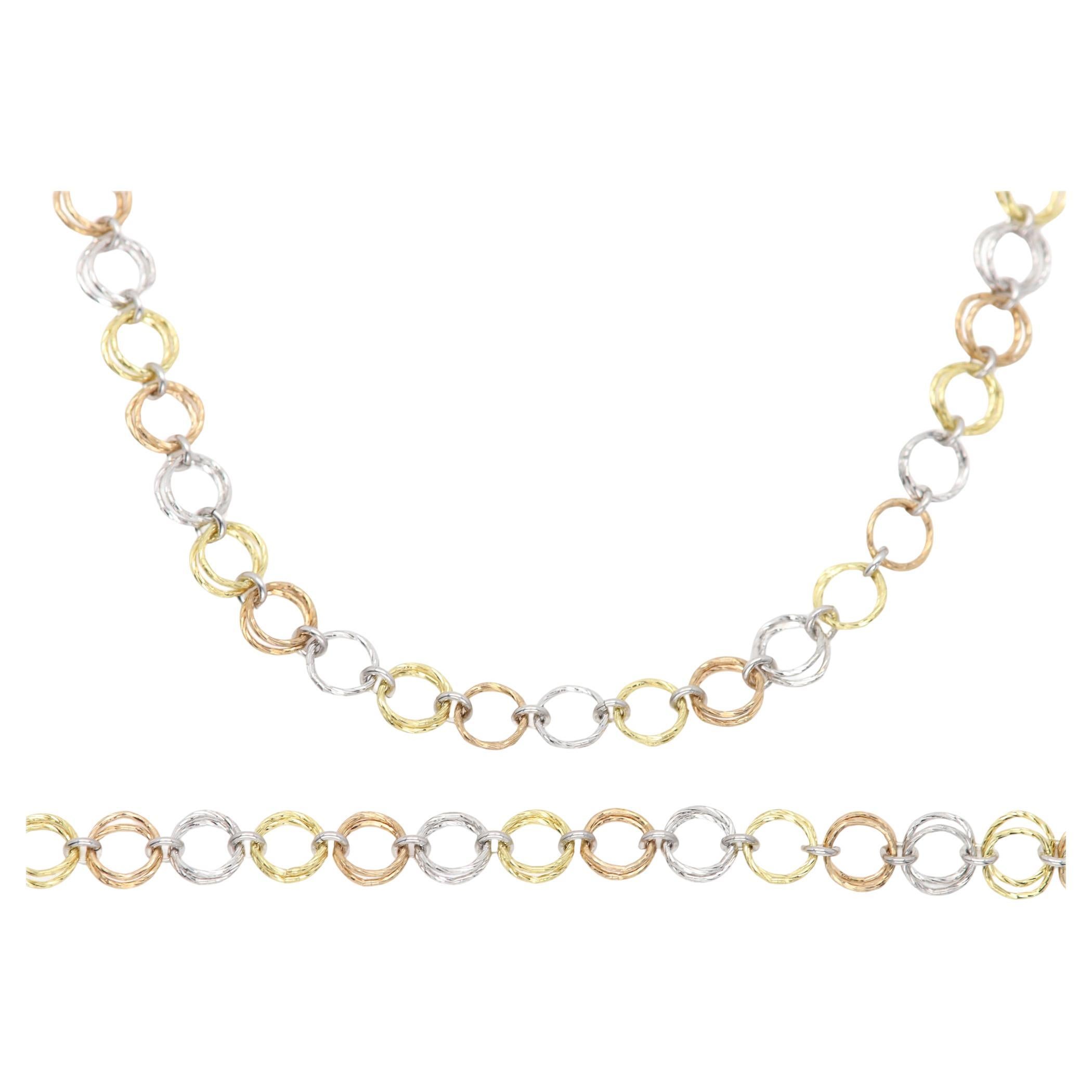 Schmuckset Halskette 
Armband Multi color Sterling Silber 925 Kreise im Angebot