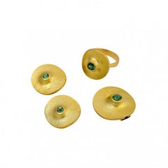 Jewelry Set with Green Tourmalines
