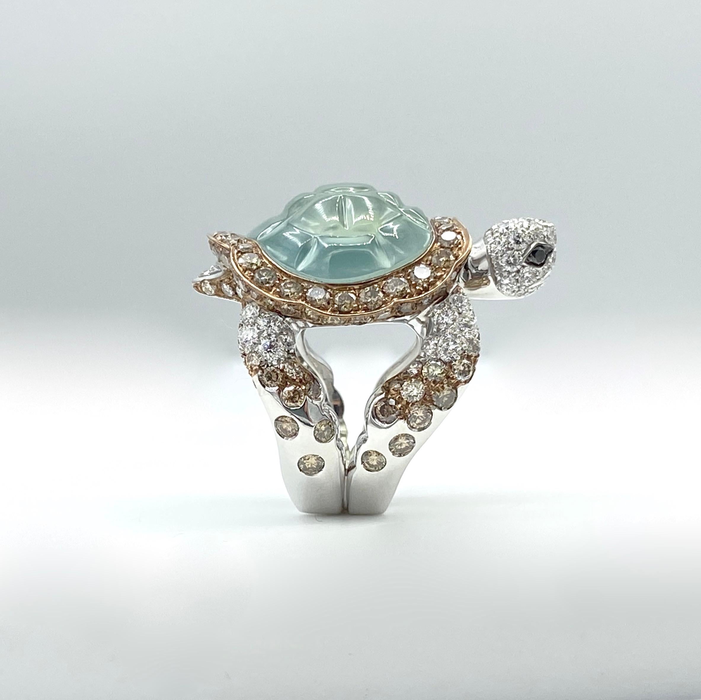 diamond turtle ring