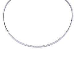 Reversible Two Tone Gold Omega Necklace