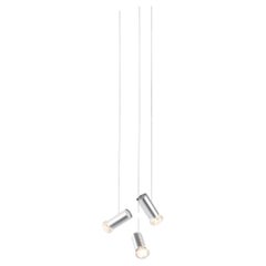 Lampada a sospensione Jewell 3 Angoli in Alluminio Argento Contemporary di JSPR