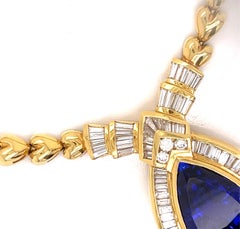 Jewels by Star 17ct. Shield Cut Tanzanite Necklace