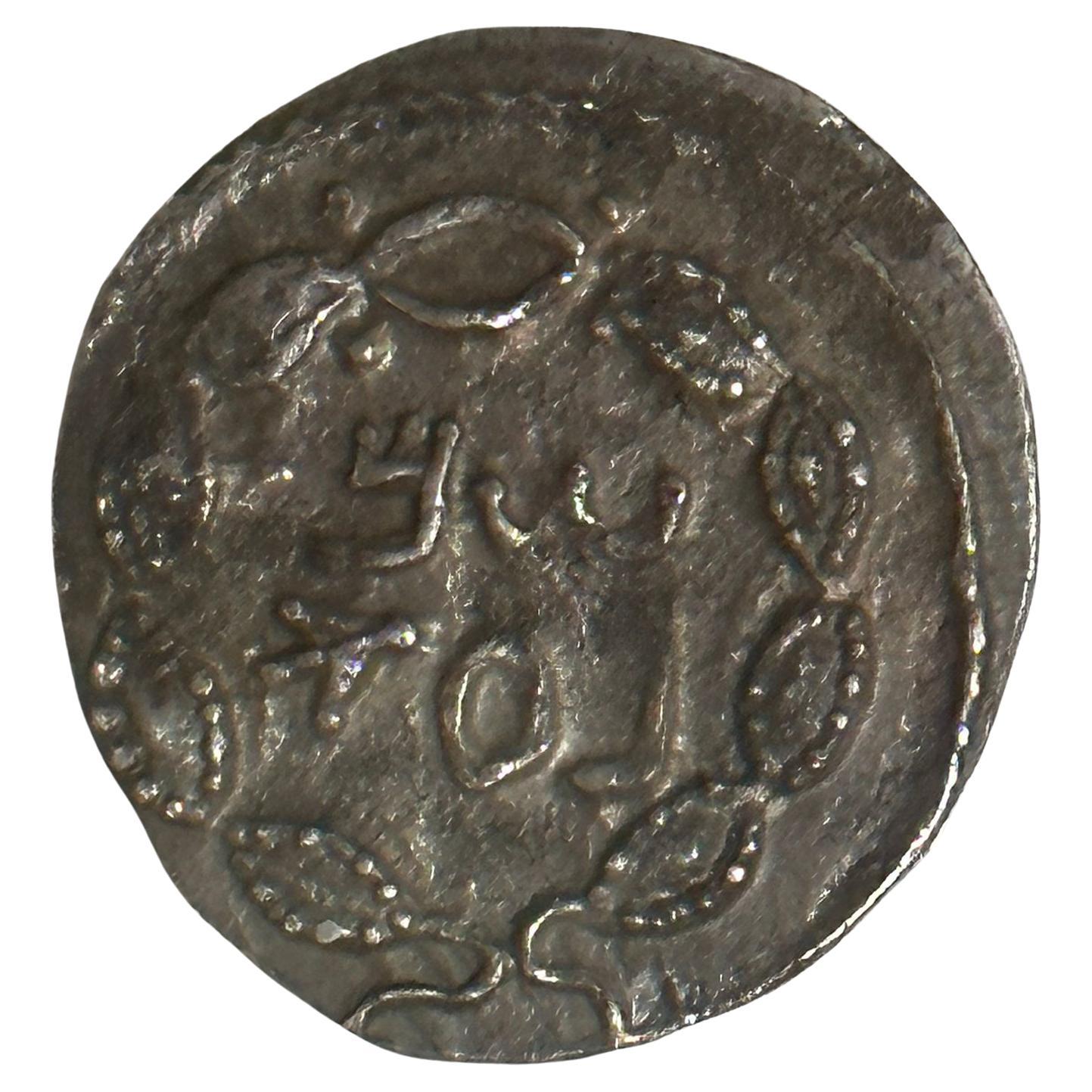 Jewish Bar Kokhba Revolt Silver Zuz (AD 132–135) – Judaean Coin Certified by NGC