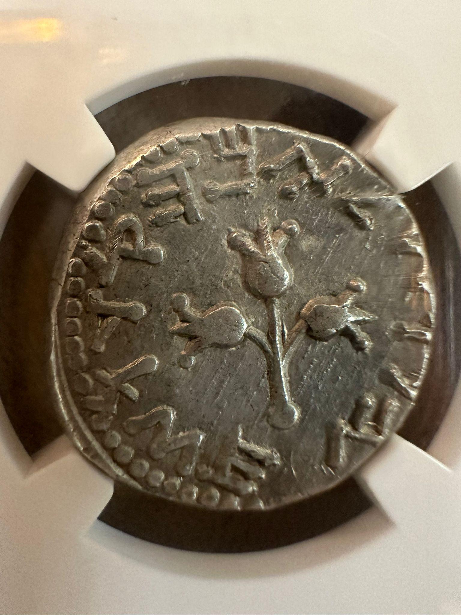 Jewish Judaea Silver Shekel – Year 2 of the First Jewish Revolt (AD 67/68) en vente 3