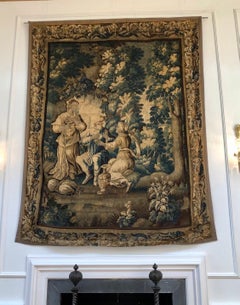 Jewish Tapestry Depicting Lots Flight From Sodom, Flemish 18th Century