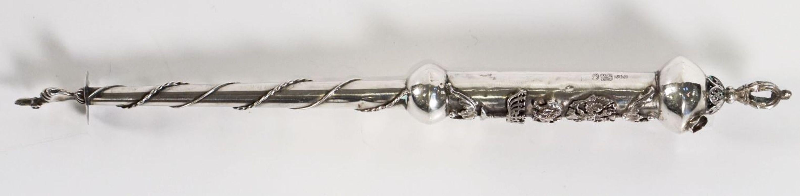 20th Century Jewish Yad or Torah Pointer of Silver