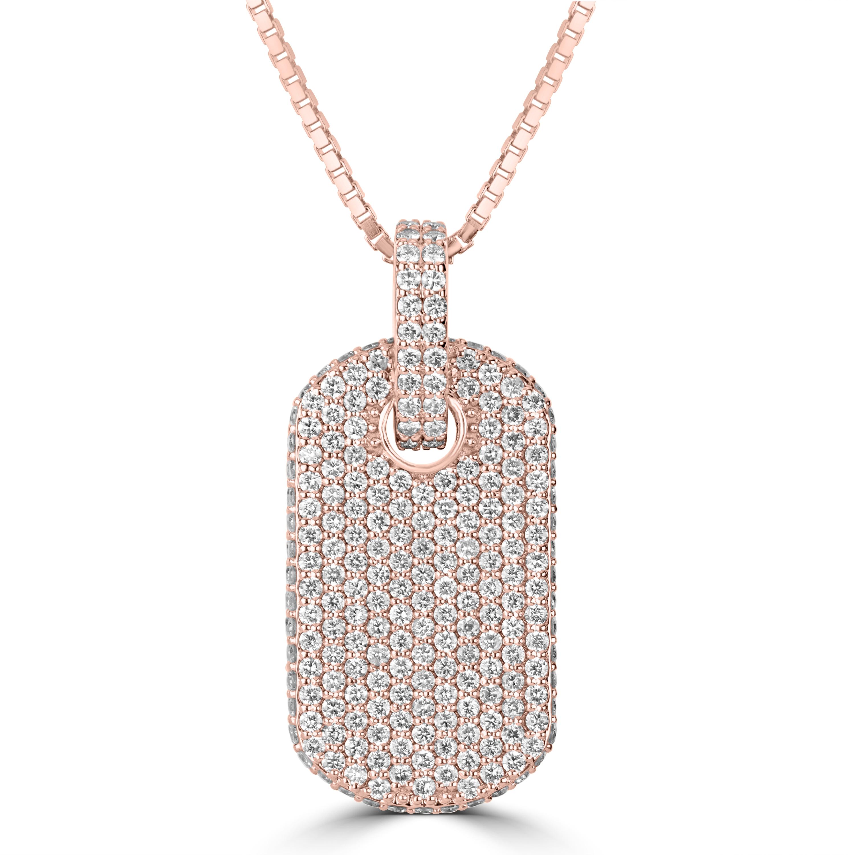 JF Generation: 14k Gold 2,5 Karat natürliche Diamanten Everyday Herren-Anhänger (Zeitgenössisch)