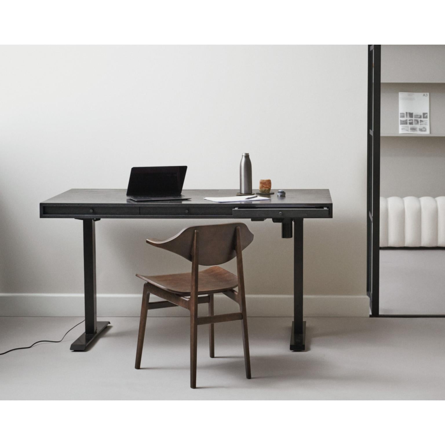 Powder-Coated JFK Home Desk With Adjustable Height Legs by NORR11