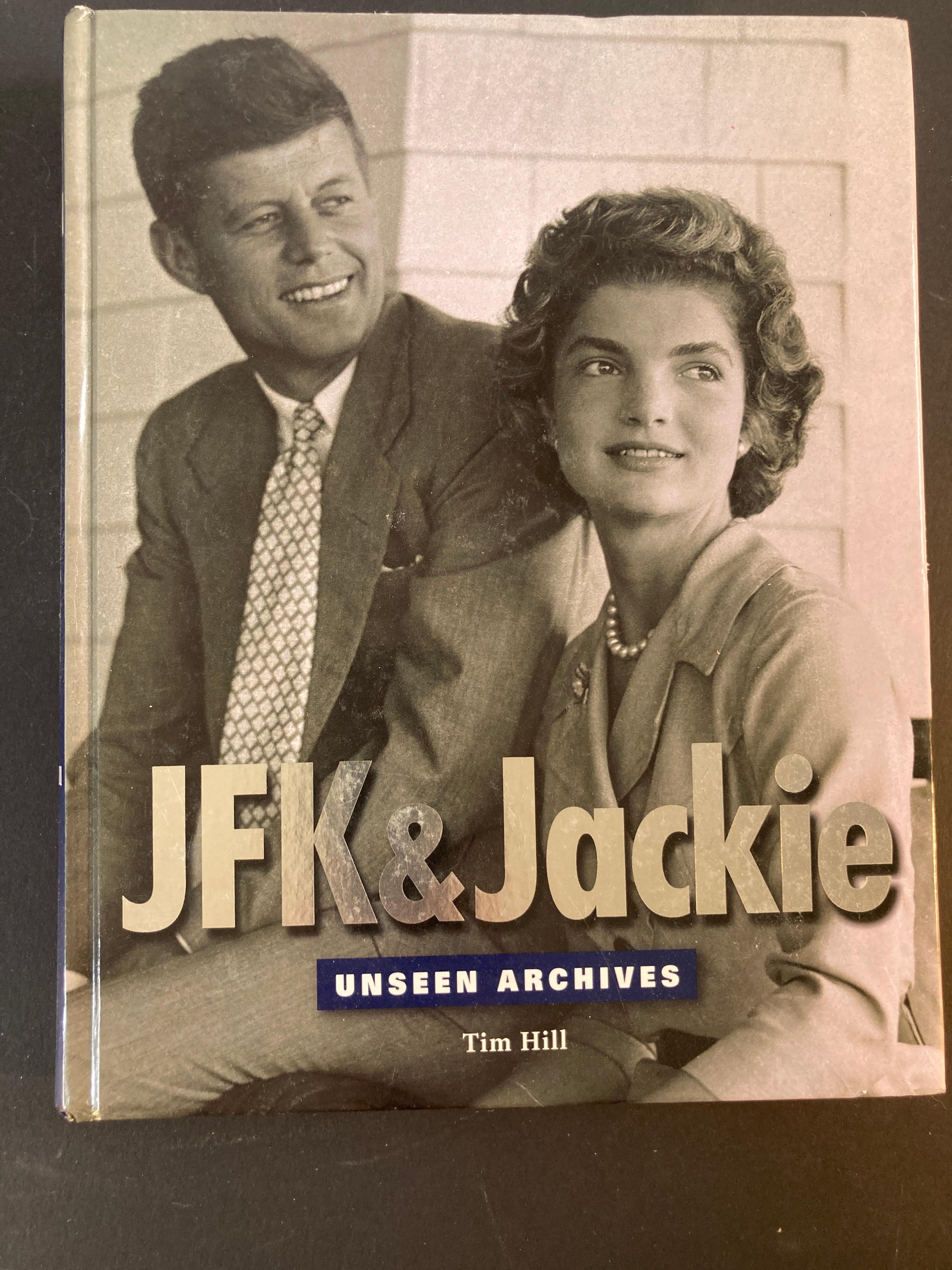 JFK & Jackie. Unseen Archives by Tim Hill.
London: Parragon, Incorporated, 2003. First Edition; First Printing. Hardcover.
JFK and Jackie: unseen archives charts the rise to power of a political giant. 
It also recounts the key moments in a