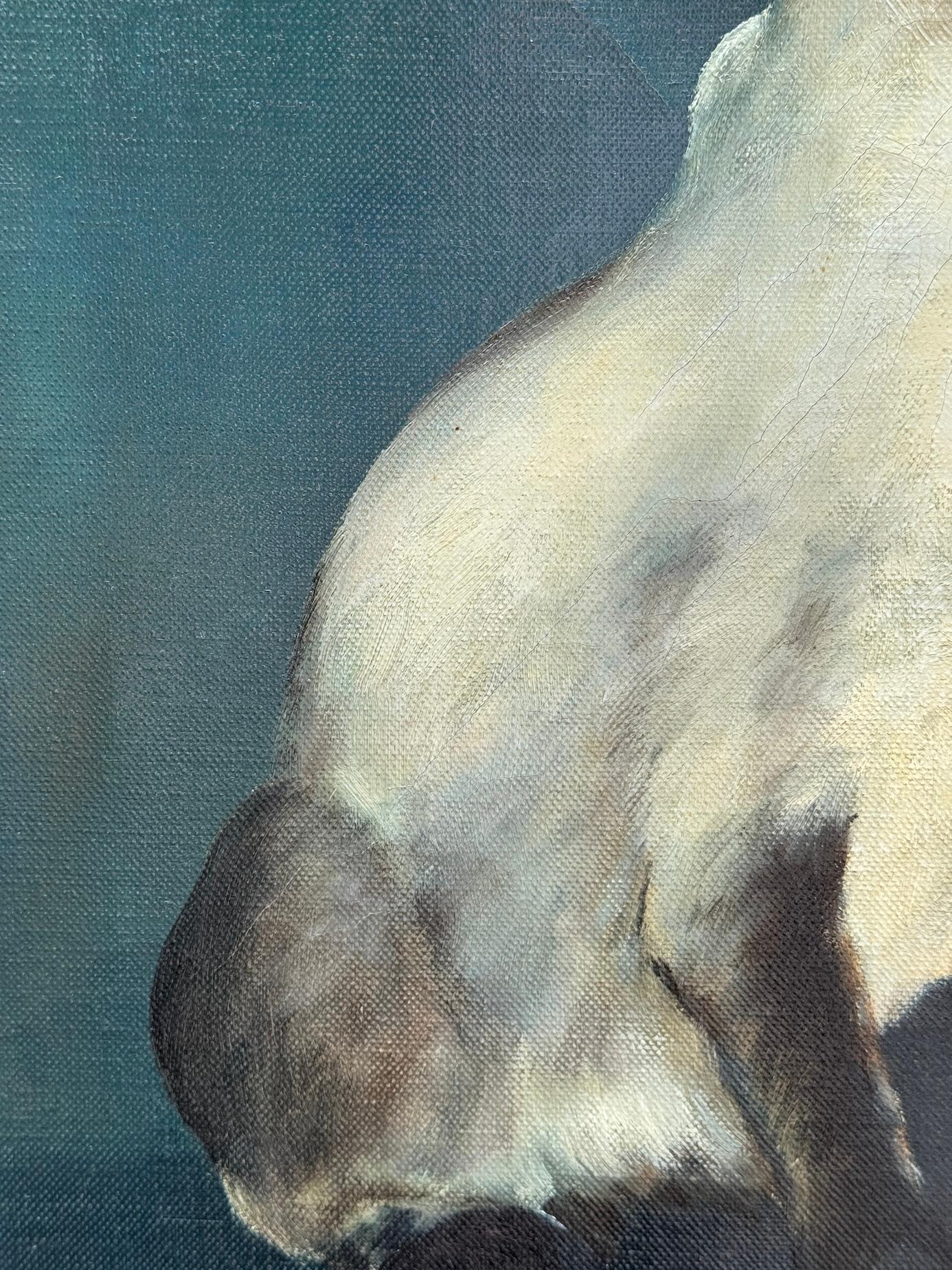Ritratto di gatto siamese seduto, 29° secolo, inglese - Portrait Painting Marrone di J.Foley