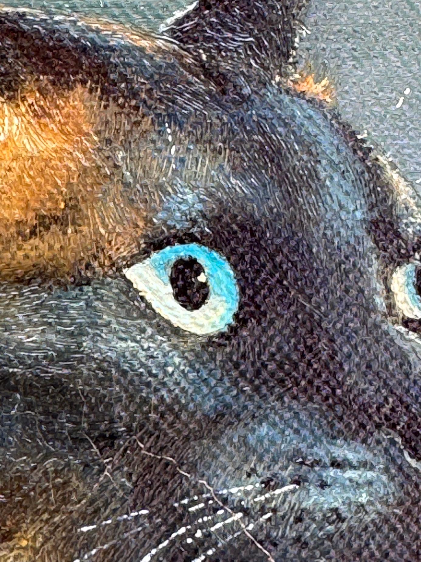 Ritratto di gatto siamese seduto, 29° secolo, inglese in vendita 2
