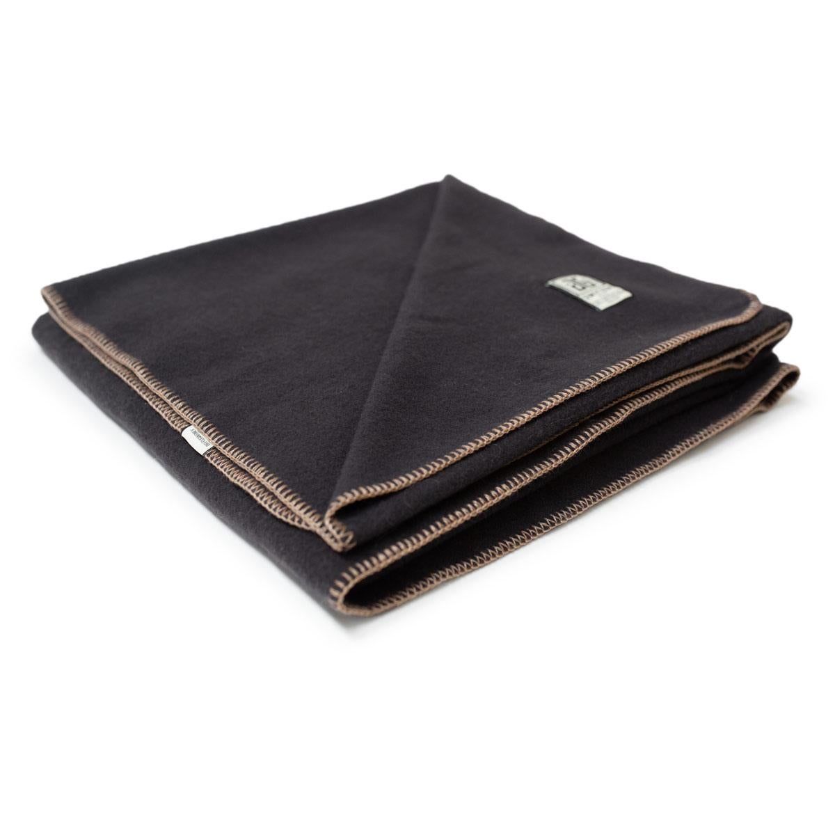 Woven JG Classic Blanket 100% Merino Wool in Bark - King For Sale