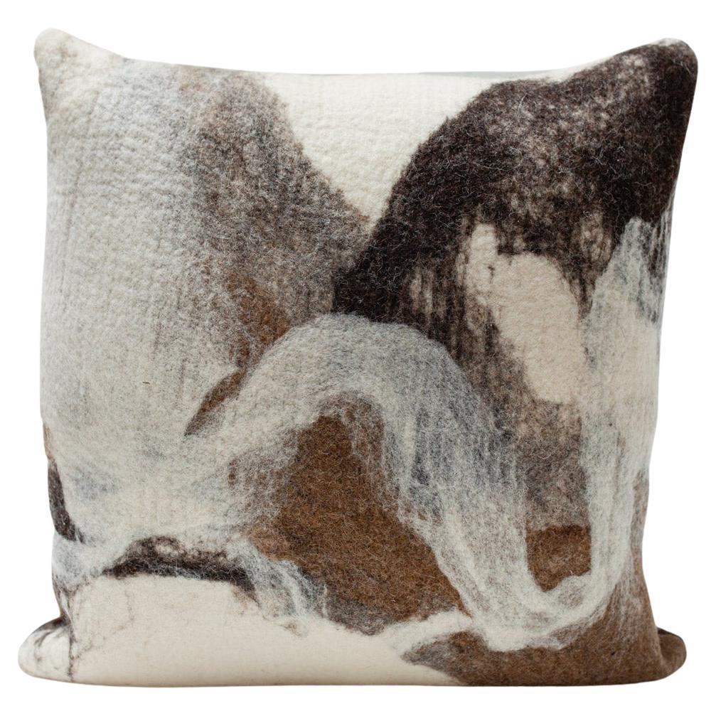 JG Switzer Tahoe Hand Felted Wool Pillow with Prima Alpaca Back