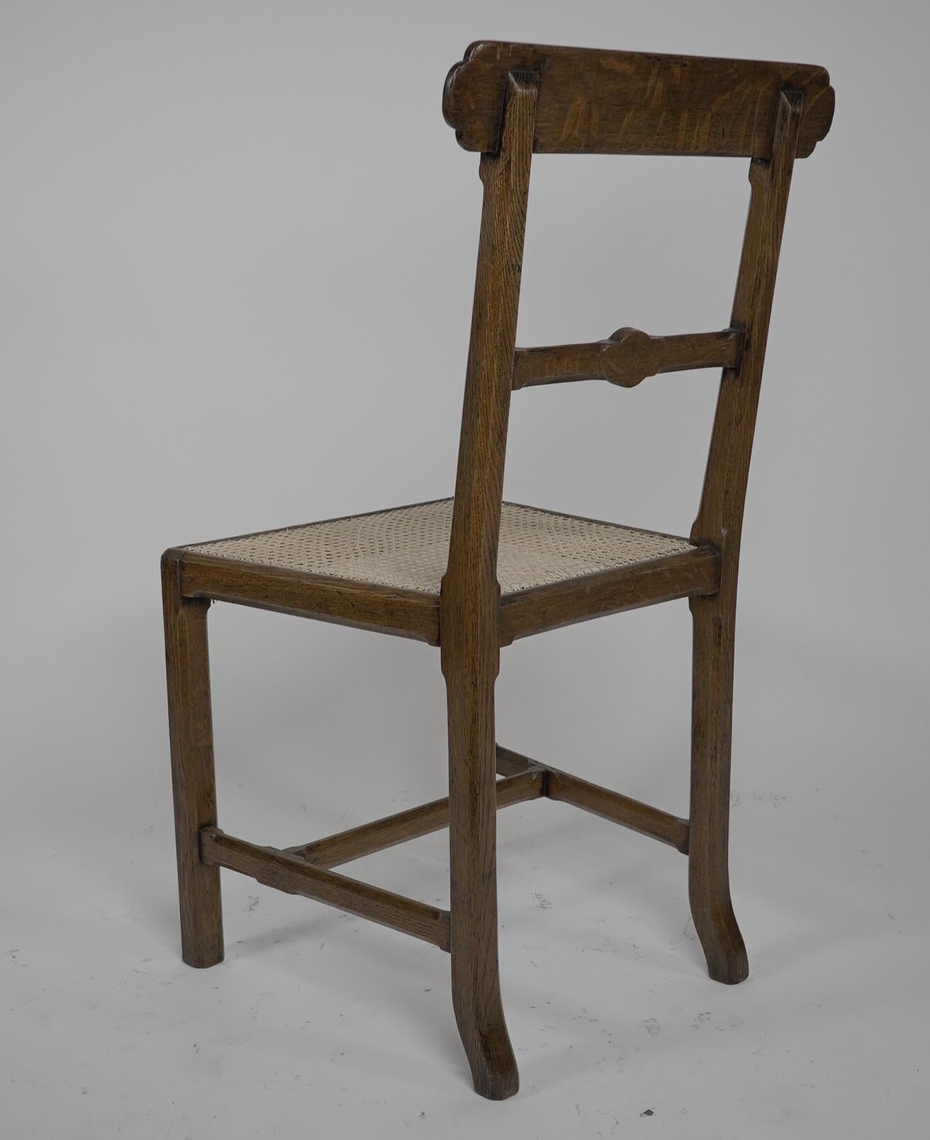 J.G.Crace attributed. In the style of AWN Pugin. A pair of Gothic Revival chairs For Sale 8