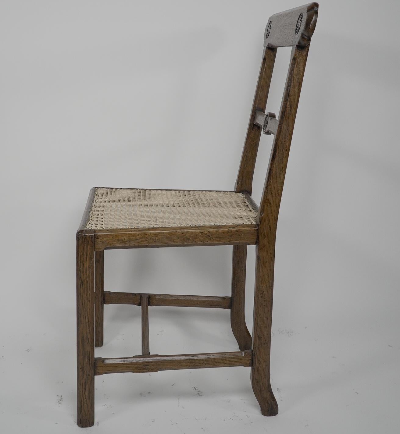 J.G.Crace attributed. In the style of AWN Pugin. A pair of Gothic Revival chairs For Sale 1