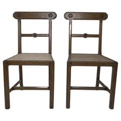 J.G.Crace attributed. In the style of AWN Pugin. A pair of Gothic Revival chairs