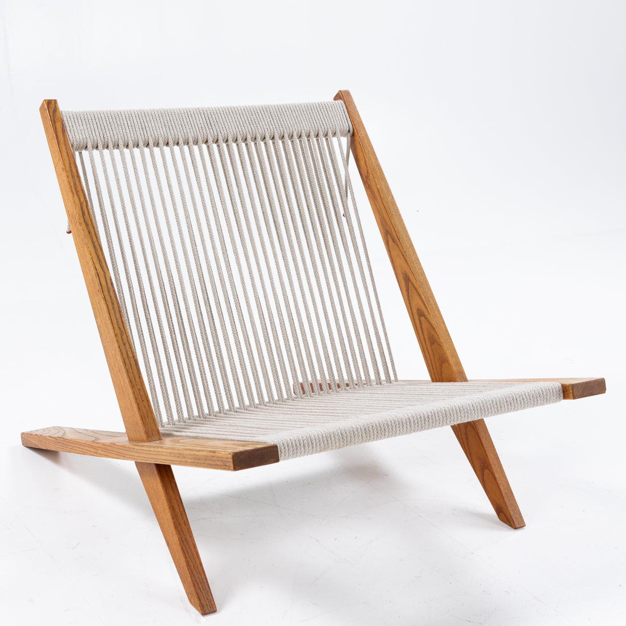 JH 106 - Easy chair in patinated ash By Poul Kjærholm & Jørgen Høj For Sale 2