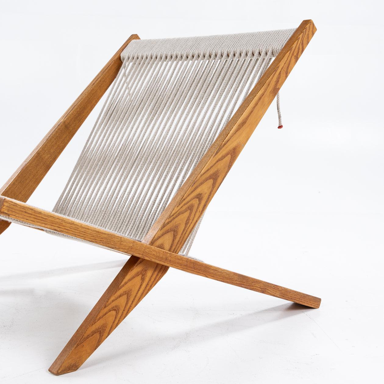 20th Century JH 106 - Easy chair in patinated ash By Poul Kjærholm & Jørgen Høj For Sale