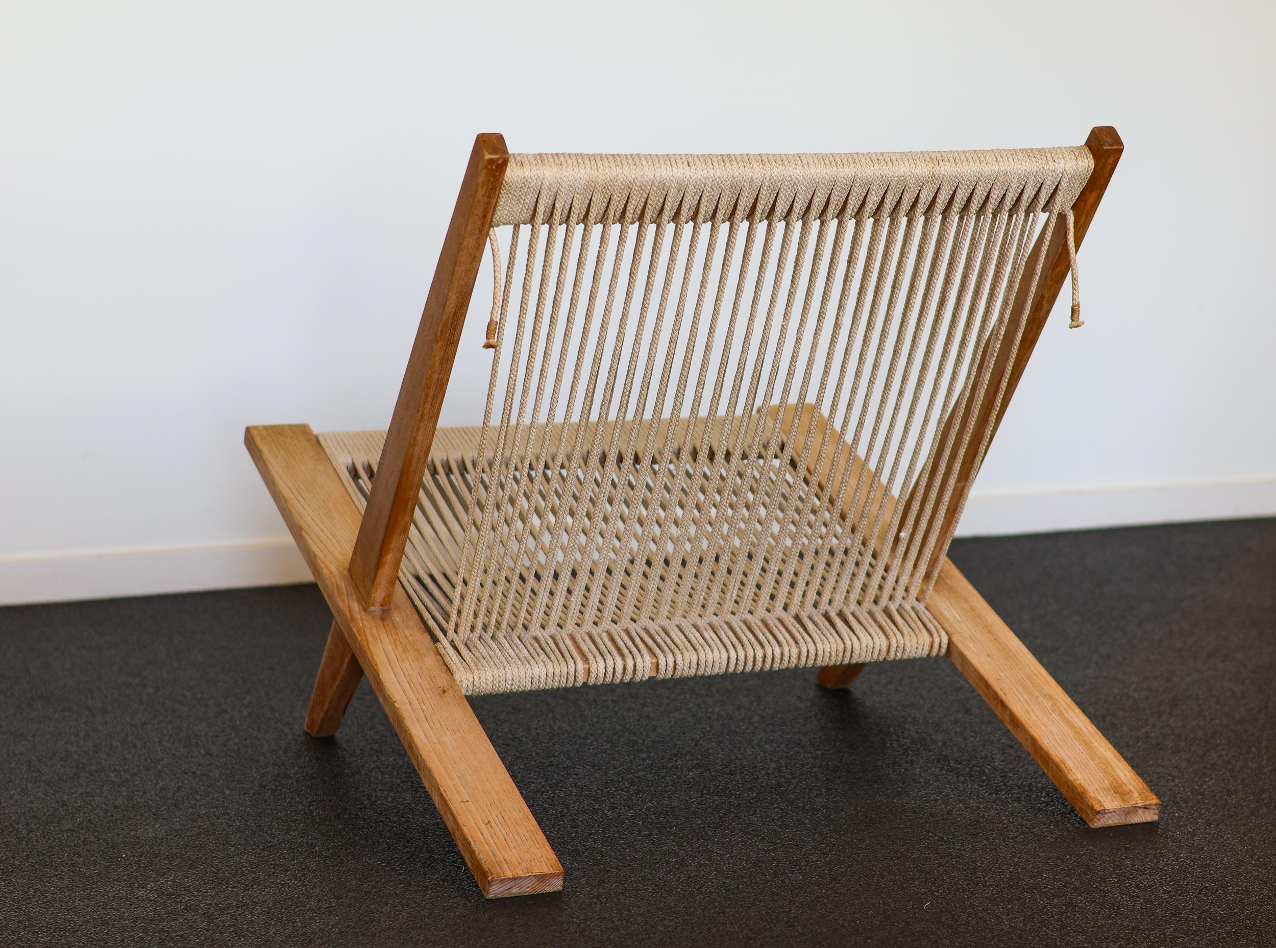 JH 106 Lounge Chair by Poul Kjærholm & Jørgen Høj In Fair Condition For Sale In Dronten, NL