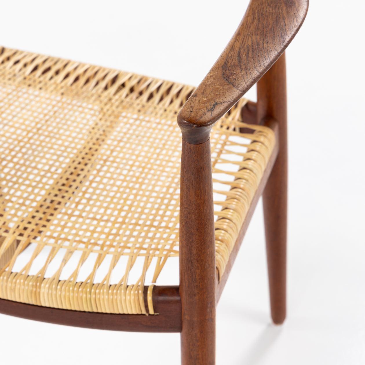 Patinated JH 501 - 'The Chair' in teak by Hans J. Wegner