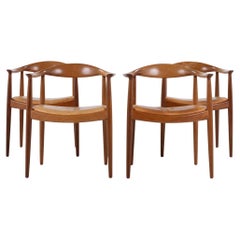 JH 503 - 'The Chair' in mahogany designed bed Hans J. Wegner