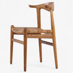 JH 505 - 'Cow horn chair' in patinated oak by Hans J. Wegner