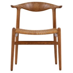 JH 505 - "Silla cuerno de vaca" de roble patinado de Hans J. Wegner
