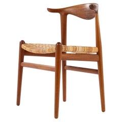 JH 505 "Cow horn" chair in teak by Hans J. Wegner