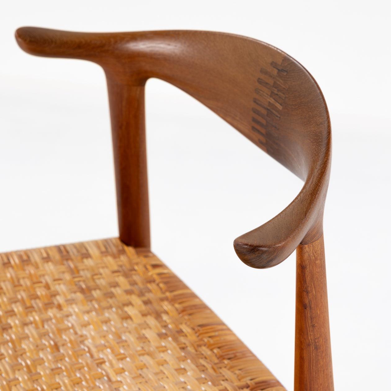 JH 505 - Set of 6 'Cow horn Chairs' in teak By Hans J. Wegner For Sale 3