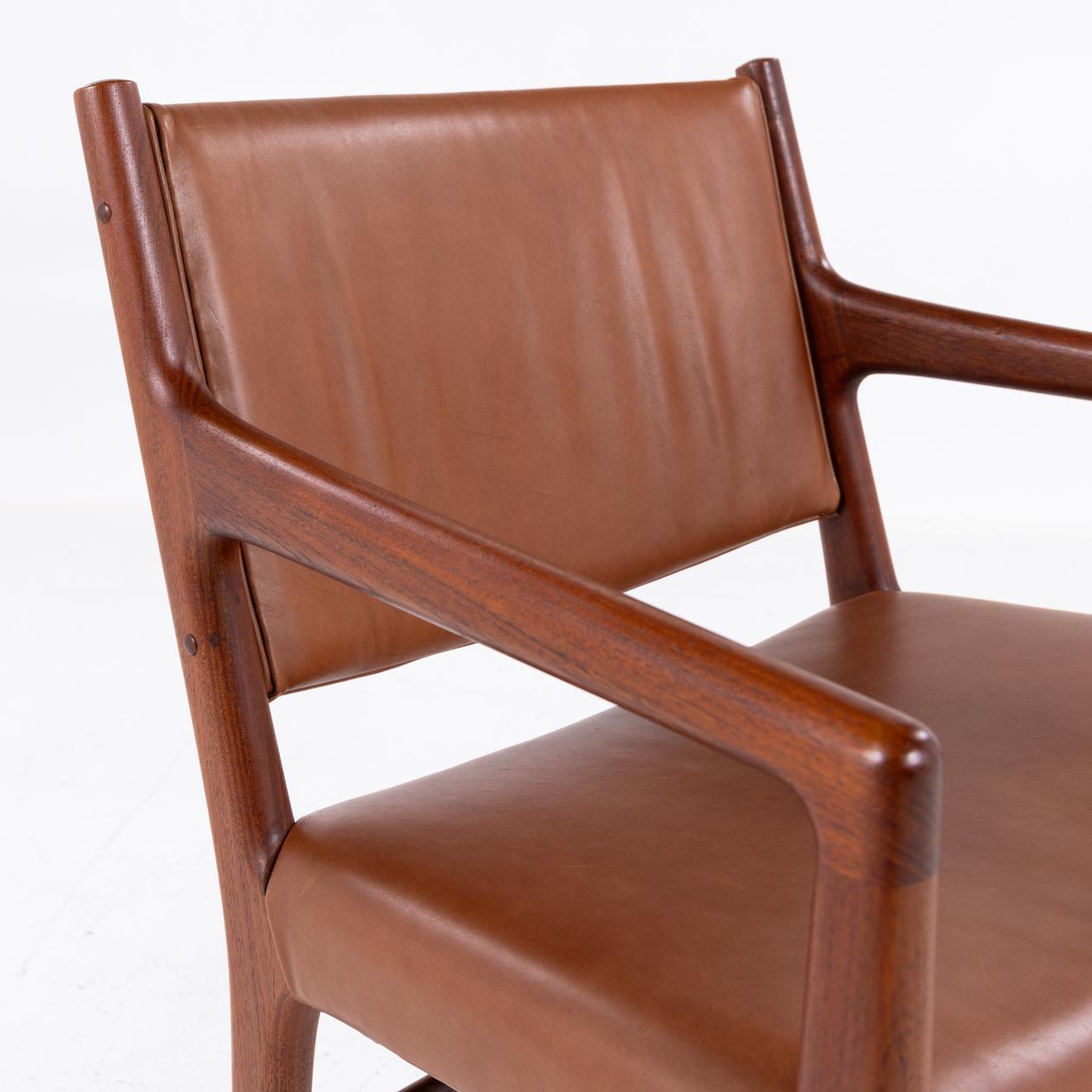 JH 507 - Raro sillón de teca maciza de Hans J. Wegner en Bueno estado para la venta en Copenhagen, DK