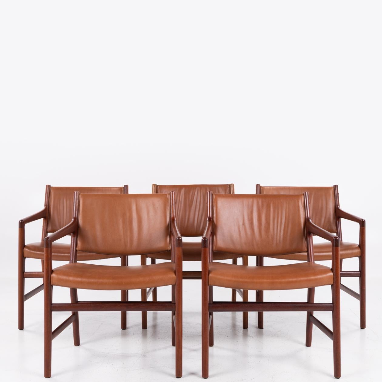 JH 507 - Raro sillón de teca maciza de Hans J. Wegner en venta 1