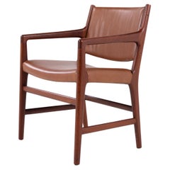 JH 507 - Raro sillón de teca maciza de Hans J. Wegner