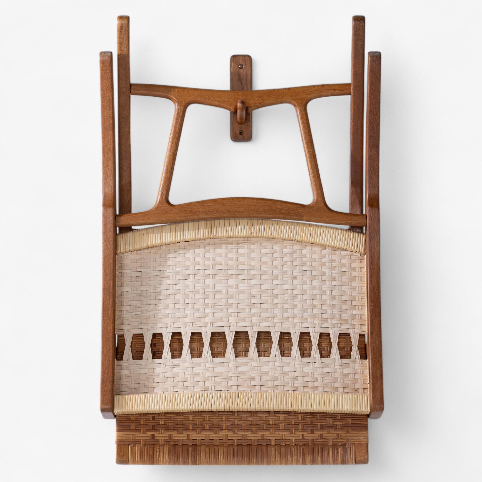 JH 512 - Chaise pliante 'Fireplace chair' en chêne patiné de Hans J. Wegner en vente 4