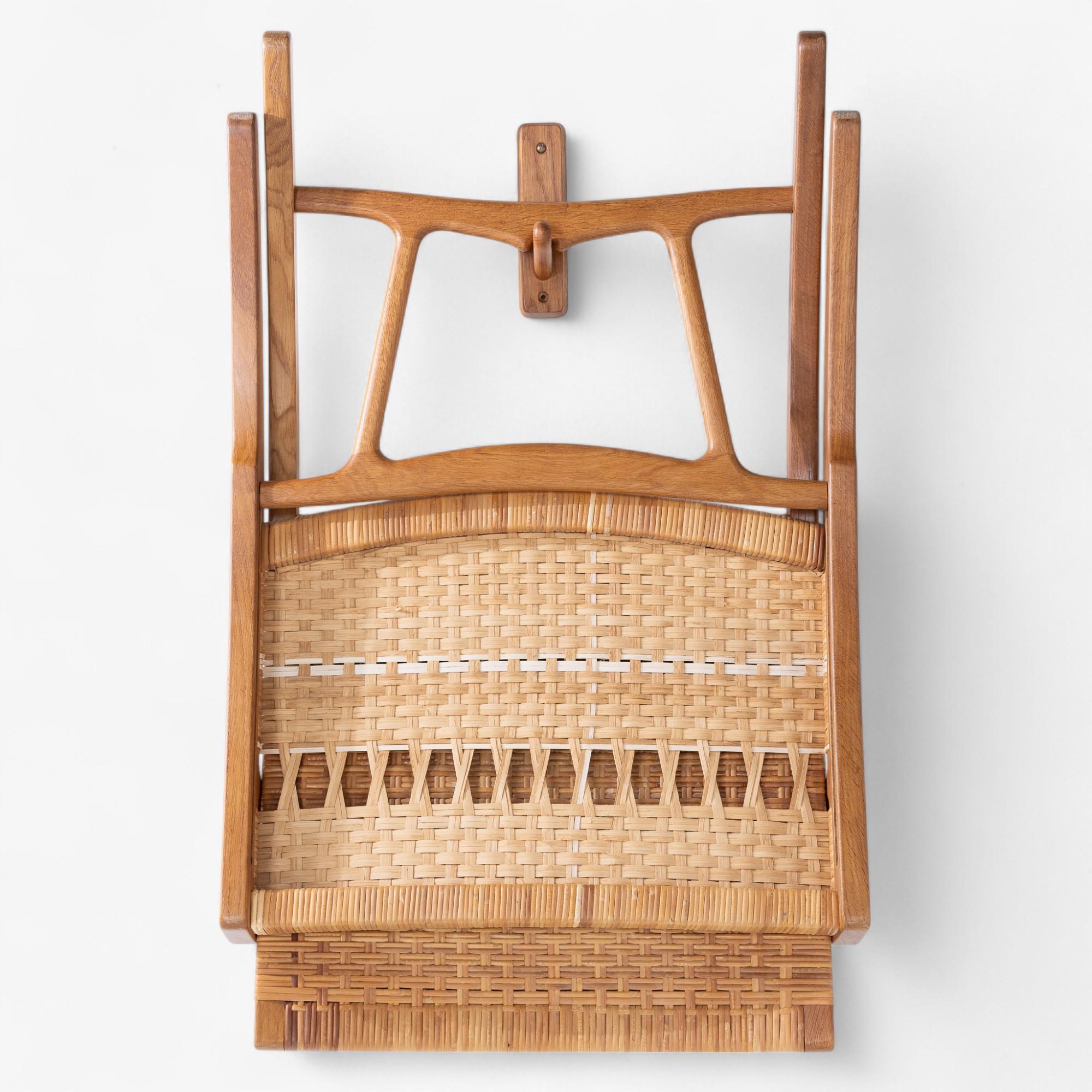 JH 512 - 'Fireplace chair', chaise pliante en chêne patiné par Hans J. Wegner en vente 2