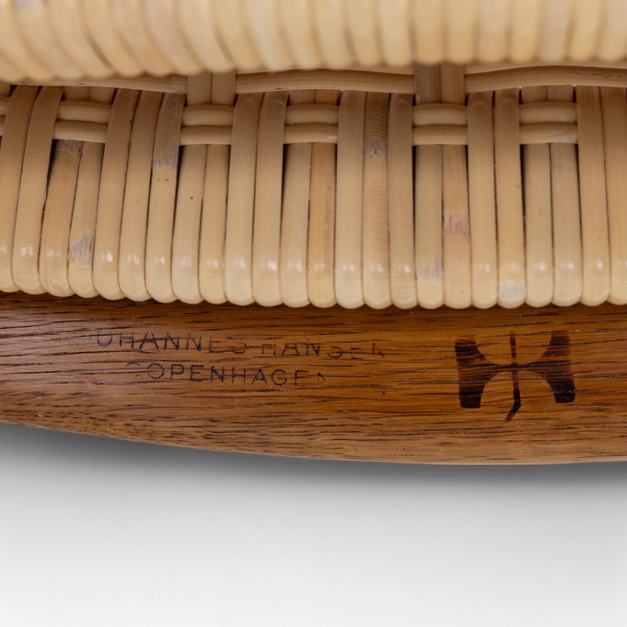 Wicker JH 512 - Folding chair in oak by Hans J. Wegner