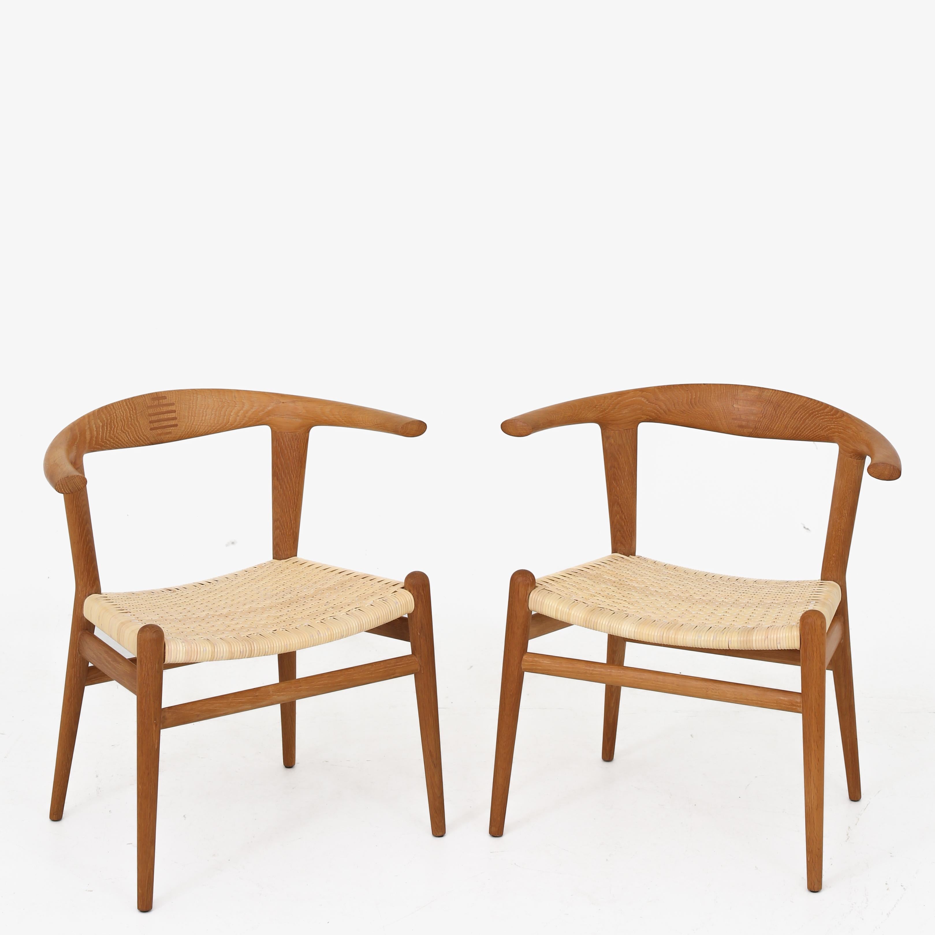 Oak JH 518 - Rare 'Bull Chair' by Hans J. Wegner For Sale