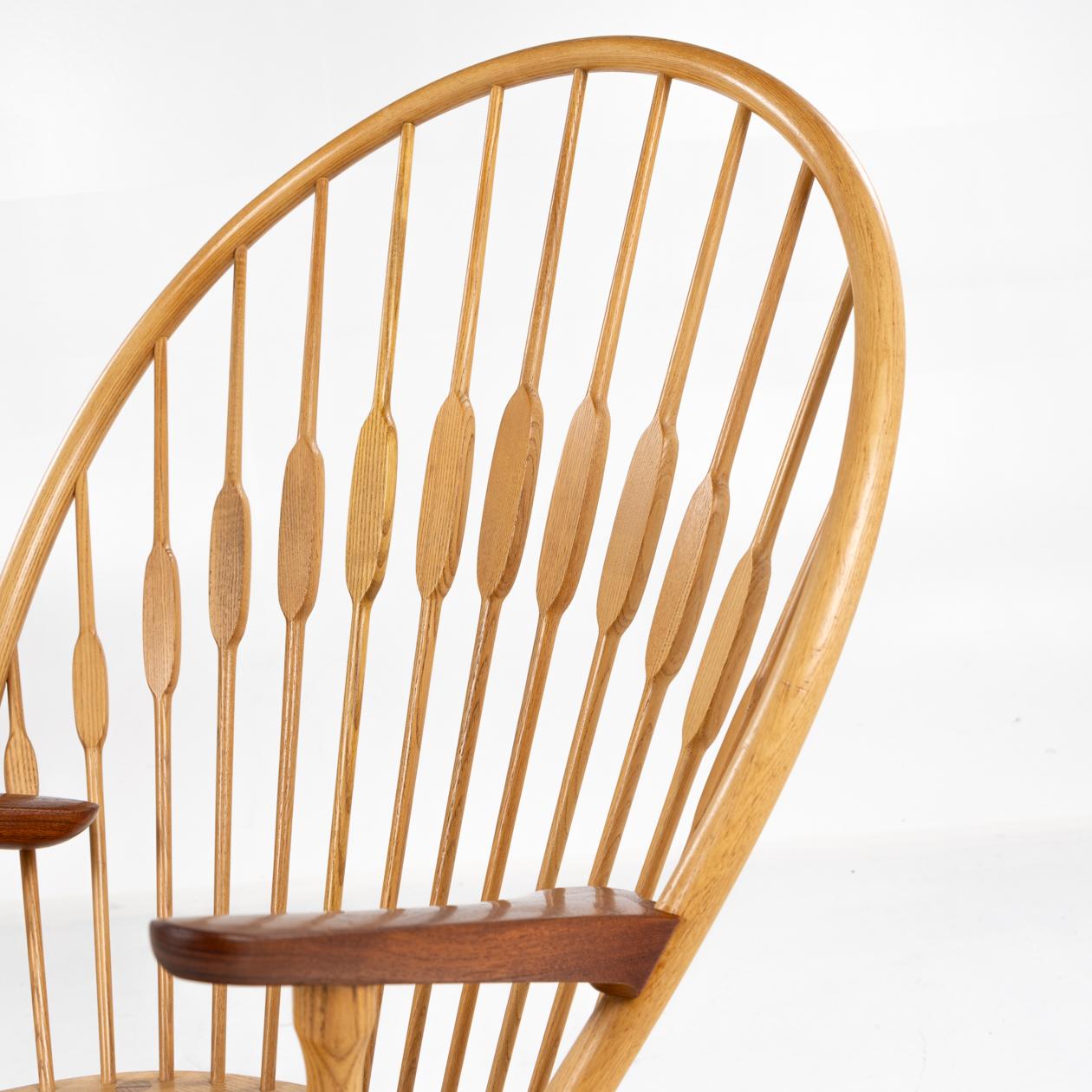 Yarn JH 550 - Peacock Chair in ash by Hans Wegner For Sale