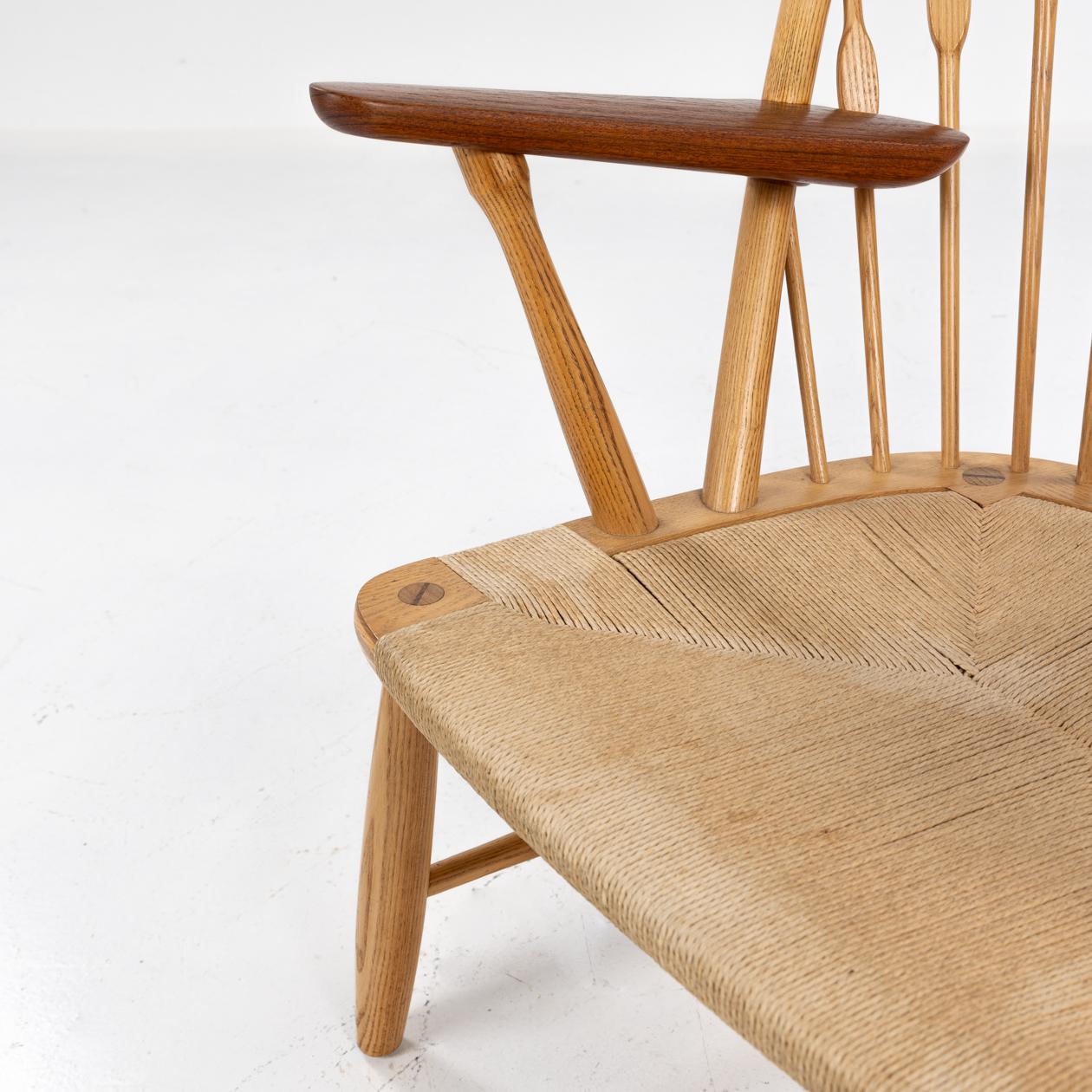 JH 550 - Peacock Chair in ash by Hans Wegner For Sale 1