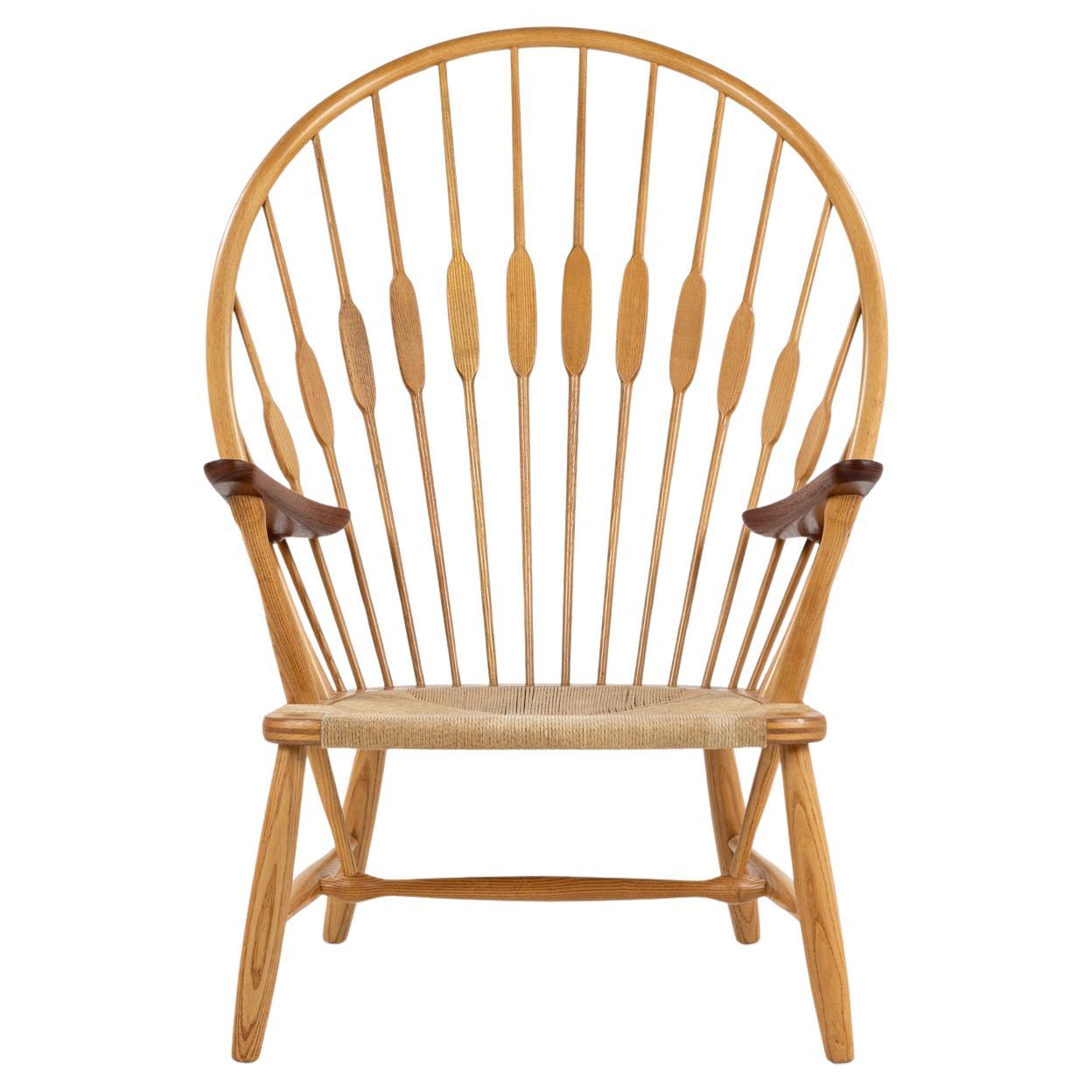 JH 550 - Peacock Chair in ash by Hans Wegner For Sale