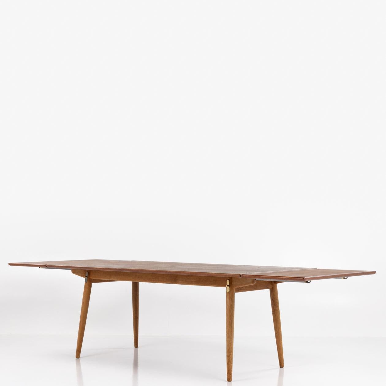 Scandinavian Modern JH 570 - Rare teak dining table By Hans J. Wegner