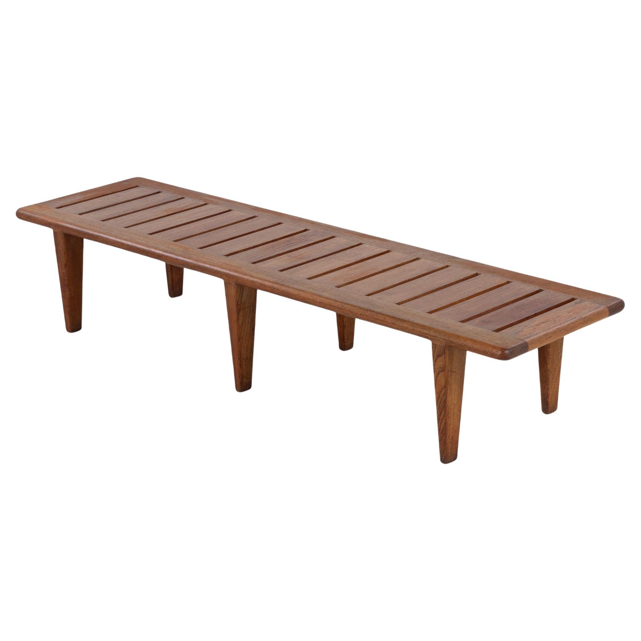 JH 574 - Bench in solid teak by Hans J. Wegner in vendita