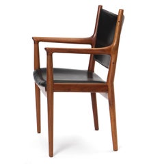 JH 713 Teak Dining Arm Chair by Hans J. Wegner for Johannes Hansen, 1950s