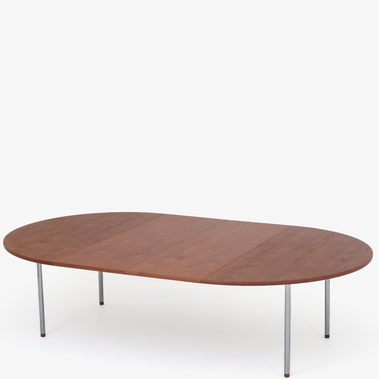 Steel JH 756 Dining Table by Hans J. Wegner, Additional For Sale