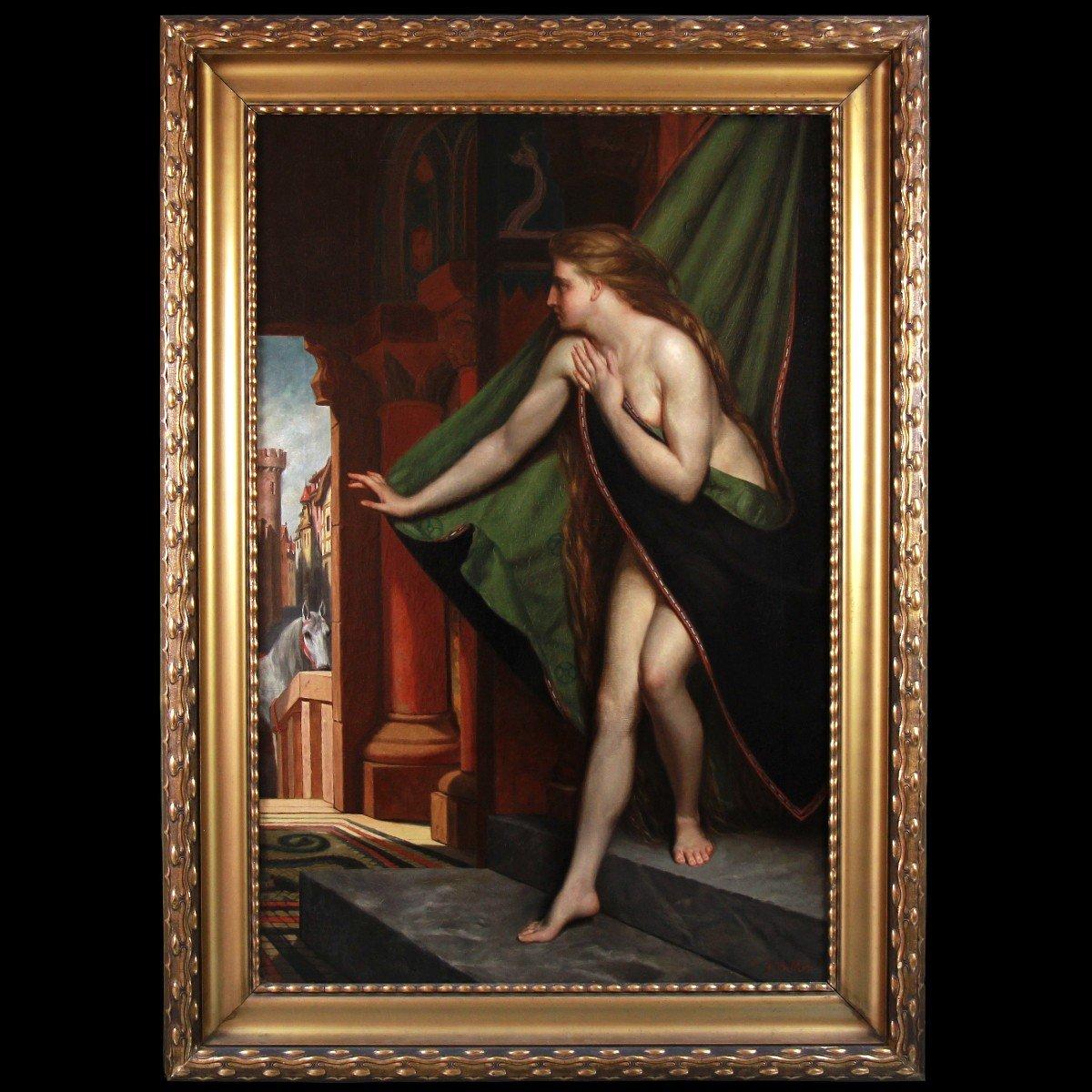 Oil on canvas nude 