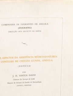 JH Santos - Aspects of medical & sanitary assistance in municipality of Chitato
