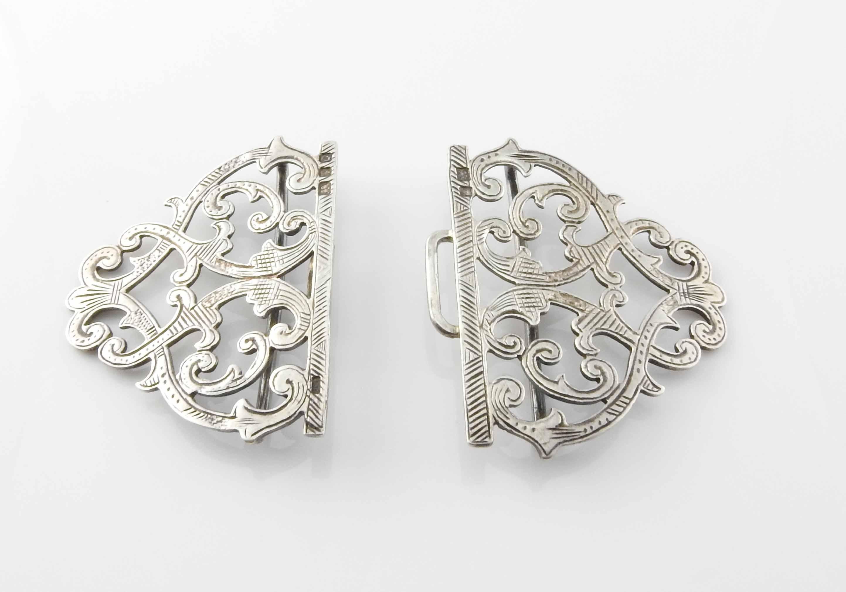 JHL London Sterling Silver Nurses Buckle, 1969 In Good Condition In Washington Depot, CT