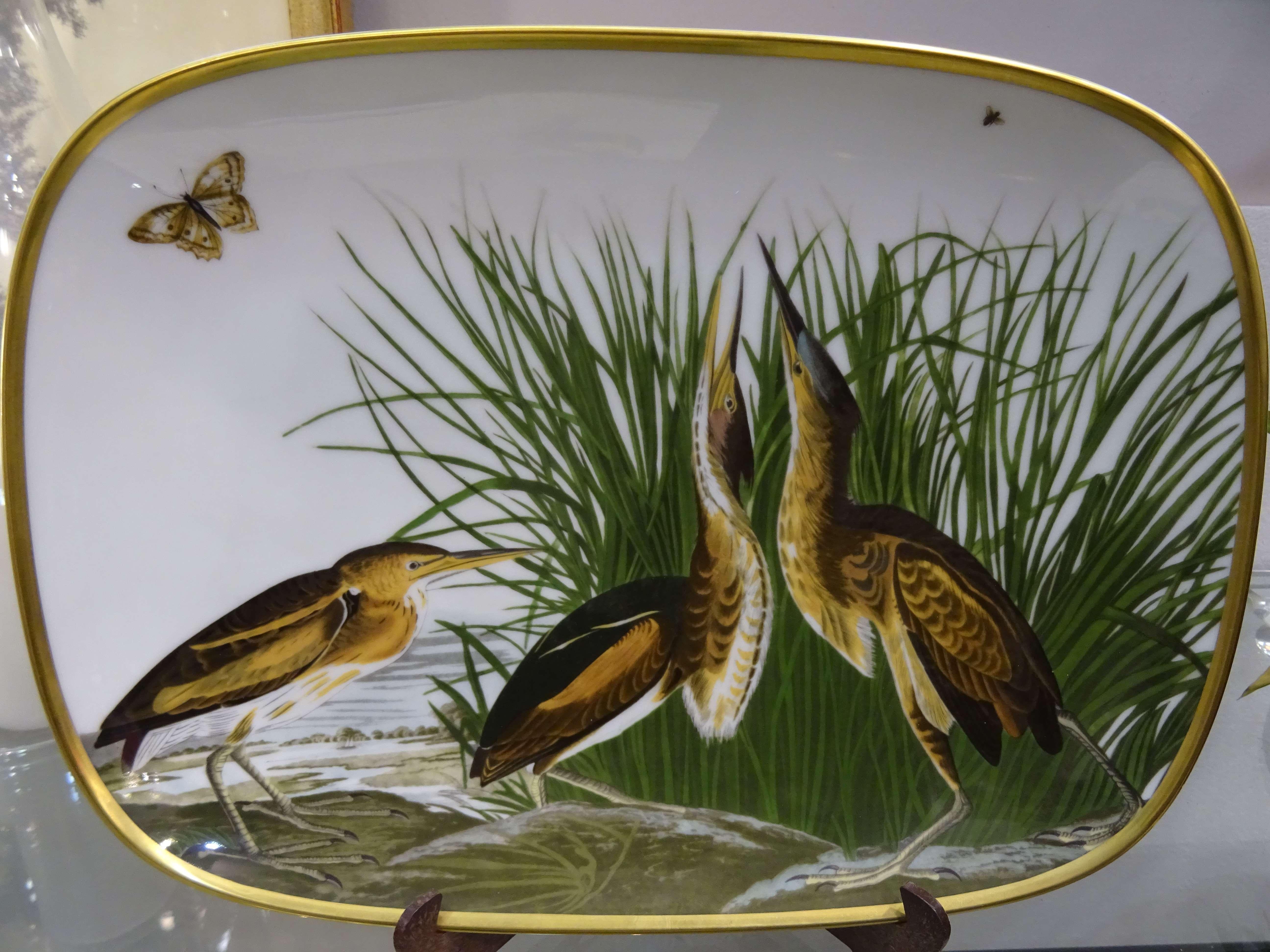 Jhon James Audubon Rosenthal Painted Birds Porcelain Try 5